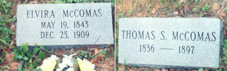 Photo Tom and Elvira McComas gravesite