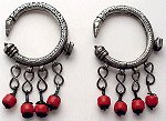 Here is a beautiful pair of North African earrings!