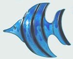 Fun, deep blue enamel fish brooch by Norwegian designer David Andersen.